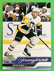 2023-24 Upper Deck Series 2 Young Guns Rookie #489 Ryan Shea Penguins
